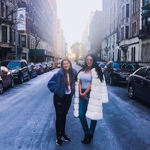 SOLD- Ivory Winter Fur Coat - Picture 4 of 11